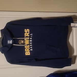 Men's  Milwaukee Brewers baseball hoodie sweatshirt